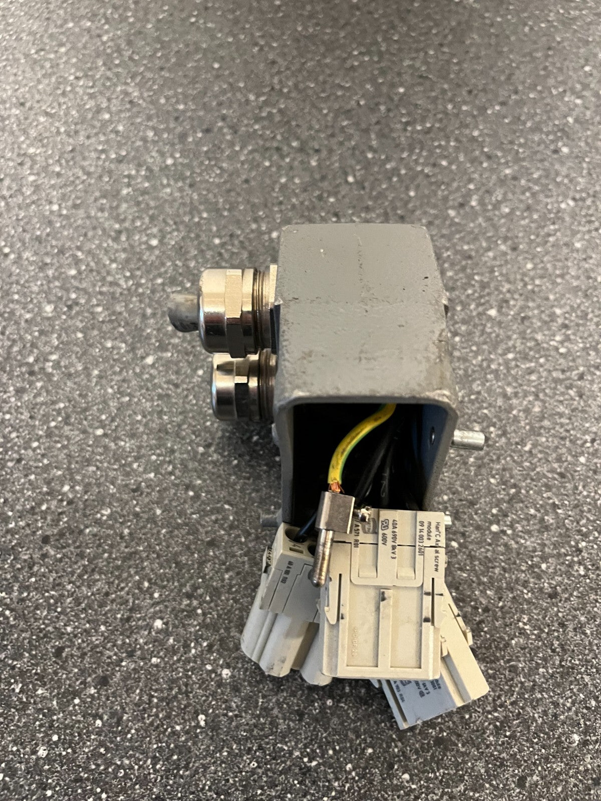 Harting Han Industrial Connector with Mixed Power & Data Modules - Used