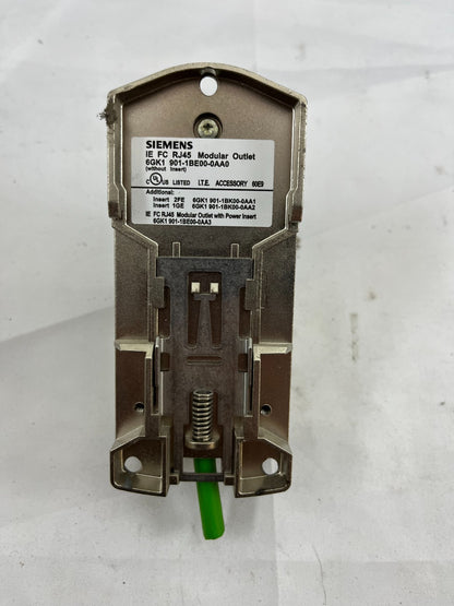 Siemens IE FC RJ45 Modular Outlet 6GK1901-1BE00-0AA0 | Cat6 | Ethernet | Used
