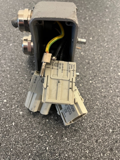Harting Han Industrial Connector with Mixed Power & Data Modules - Used