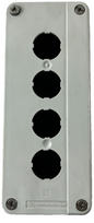 Telemecanique XALD04 Empty 4‑Hole Push Button Enclosure 22 mm, Used Spare Unit