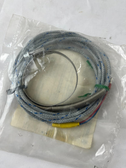 Ihne & Tesch TEF SP Thermocouple Type L Ø40‑60 mm Pipe Clamp Sensor 2m Cable