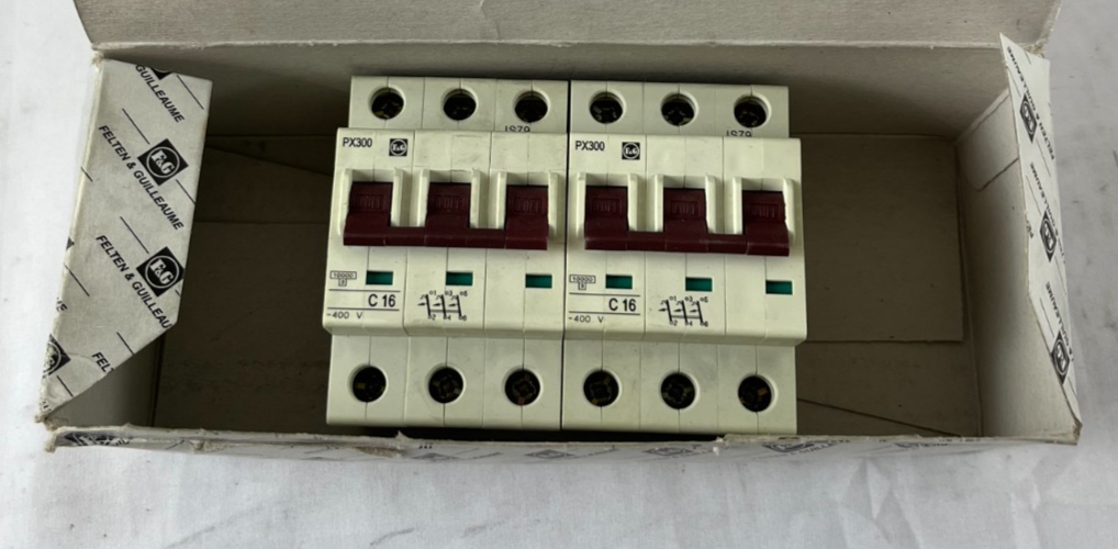 Felten & Guilleaume PX300 C16A 3‑Pole 400V 10kA Miniature Circuit Breaker Lot 2x