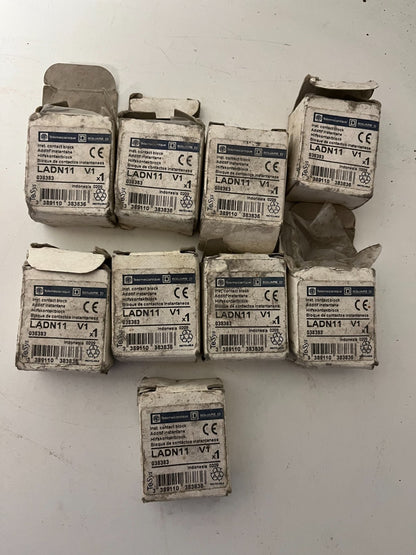 Telemecanique / Square D LADN11 Auxiliary Contact Block – Bundle of 9 – New Open