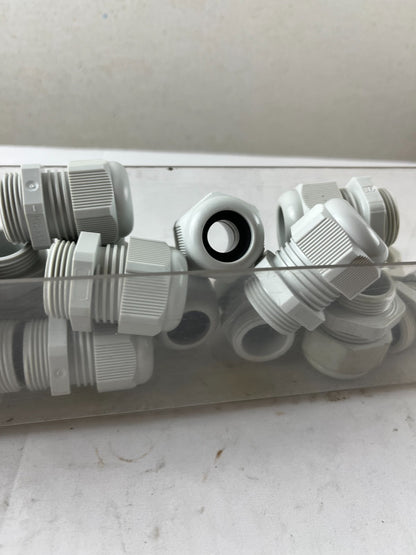 M25x1.5 Cable Gland Bundle Grey Plastic IP Rated Used Lot Spare Parts