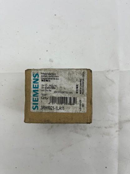 NEW Siemens 3RH1921-1LA11 Auxiliary Switch Block 1NO+1NC SIRIUS Contactor DIN