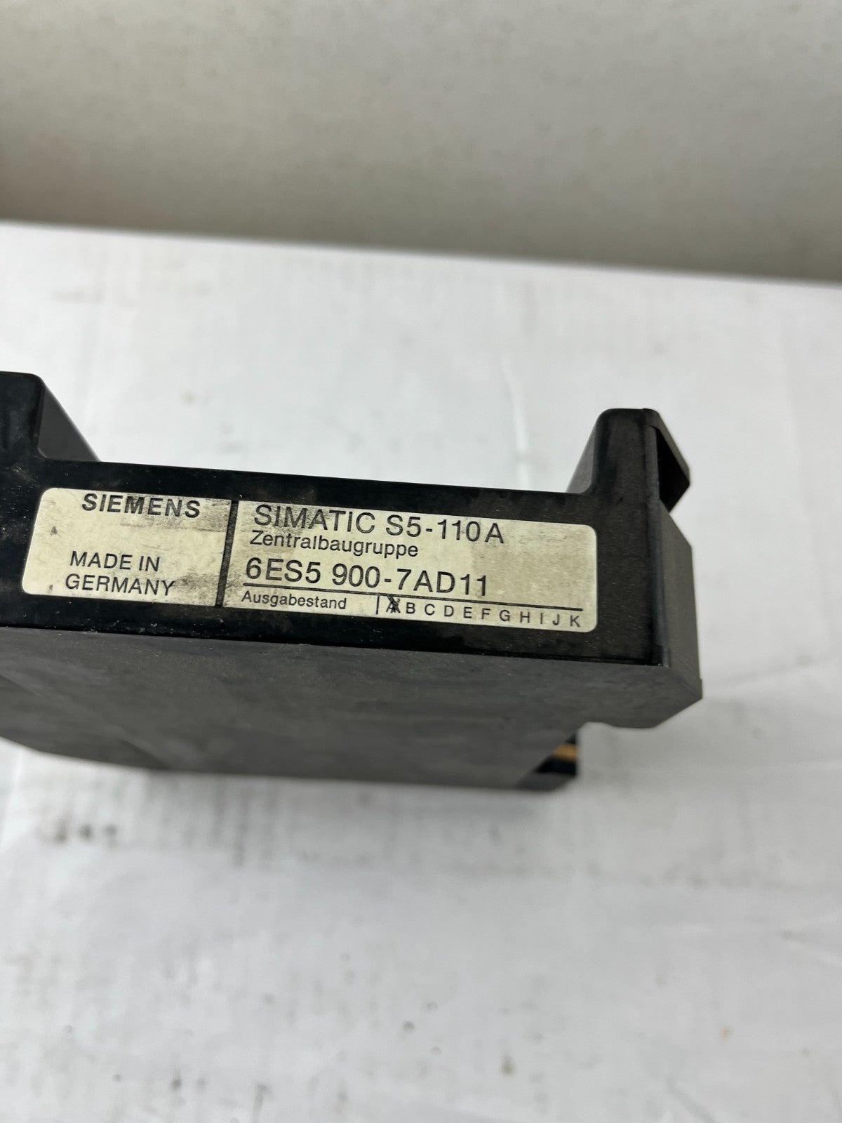 Siemens SIMATIC S5-110A 6ES5 900-7AD11 CPU Central Module ZB/CPU EPROM Used