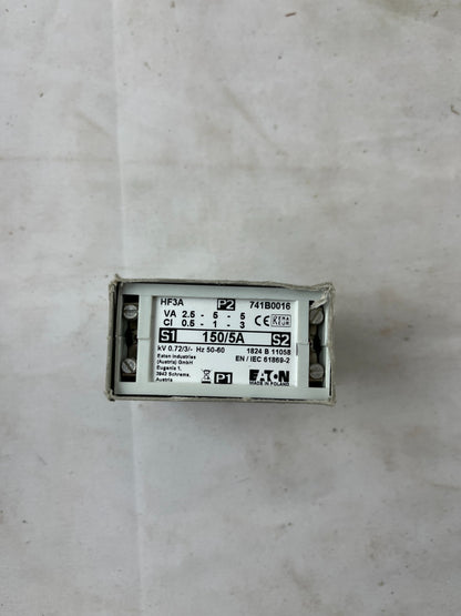 Eaton HF3A 741B0016 Current Transformer 150/5A 50/60Hz New in Box