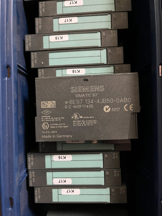23x Siemens SIMATIC S7 ET200S 6ES7 134-4JB50-0AB0 2AI RTD Analog Input Modules