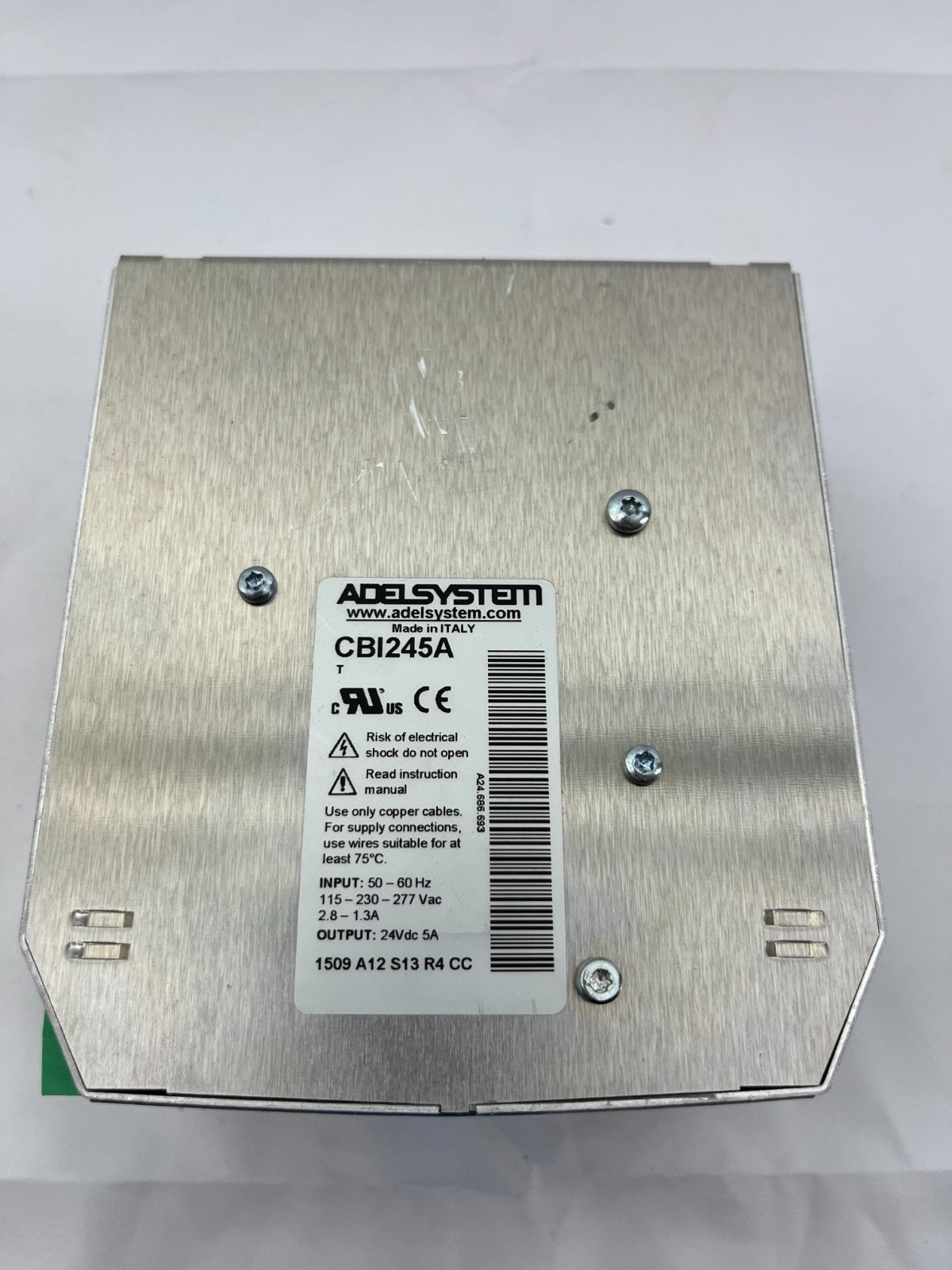 AdelSystem CBI245A DC UPS Power Supply 24V 5A 120W DIN Rail Battery Charger