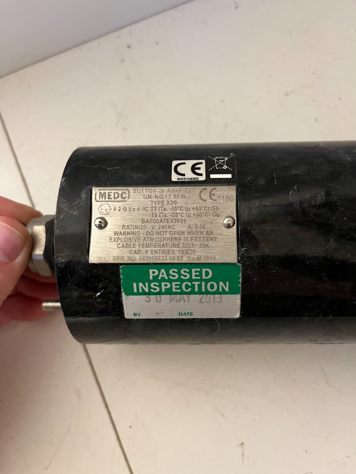 MEDC X89 Explosion-Proof Warning Beacon Light 240V AC ATEX Rated - Used, Tested