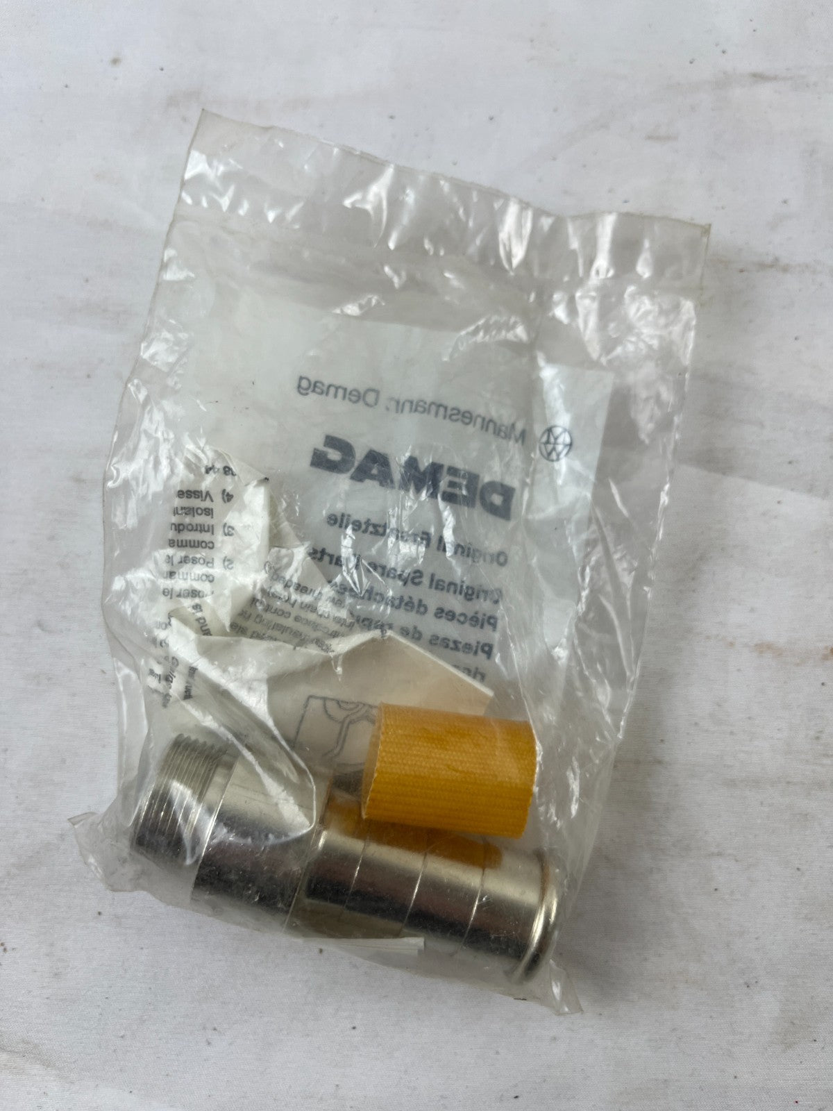 Demag 87224044 Original Spare Part Threaded Metal Fitting New NOS