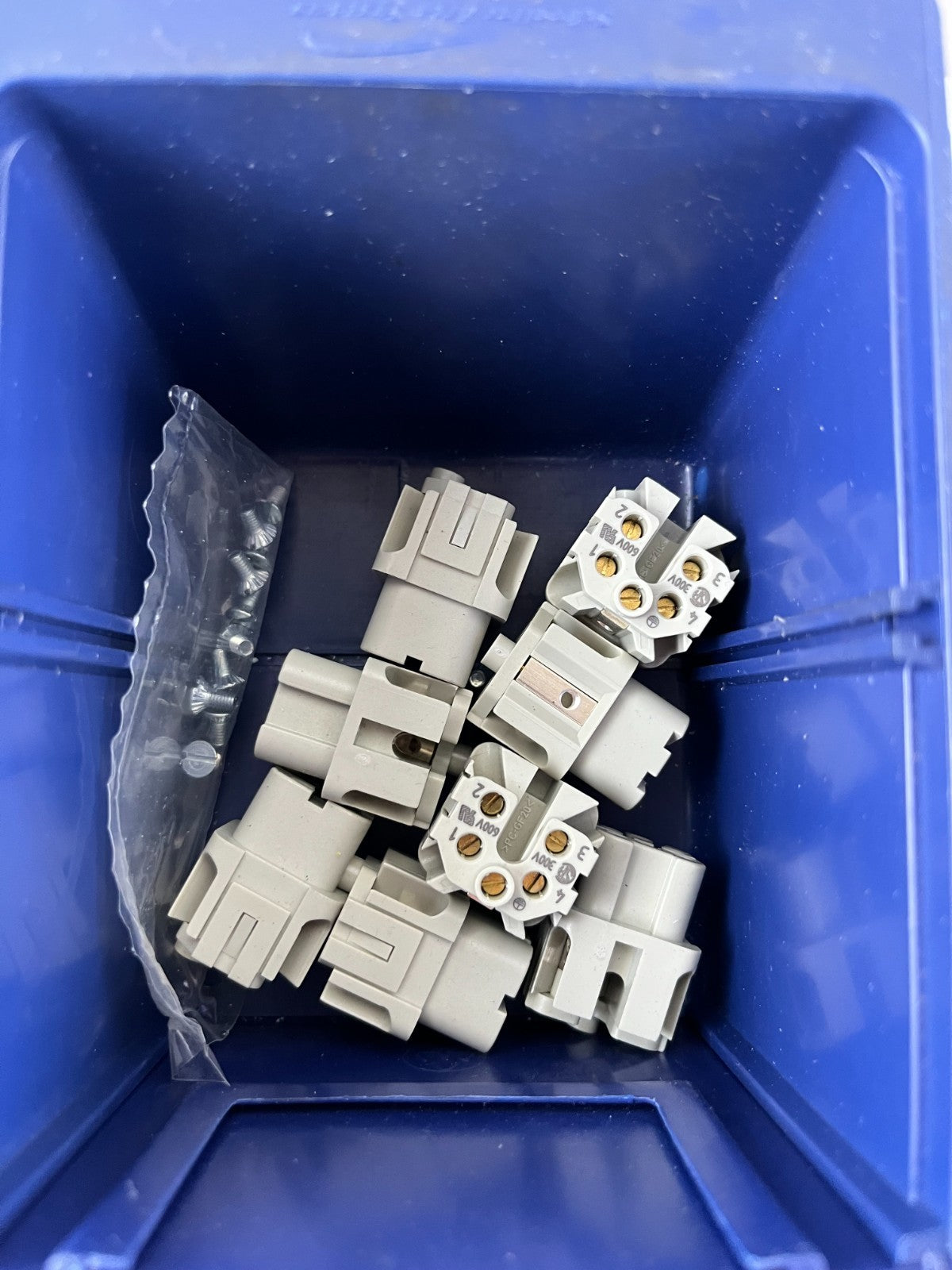 Harting Han Q5/0-M-QL & Q5/0-F-QL Connectors Bundle Used Mixed Spares