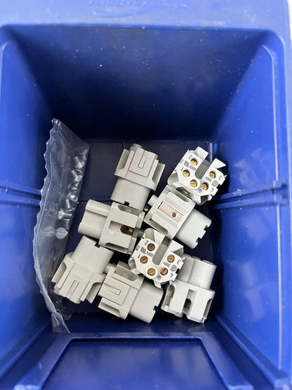 Harting Han Q5/0-M-QL & Q5/0-F-QL Connectors Bundle Used Mixed Spares