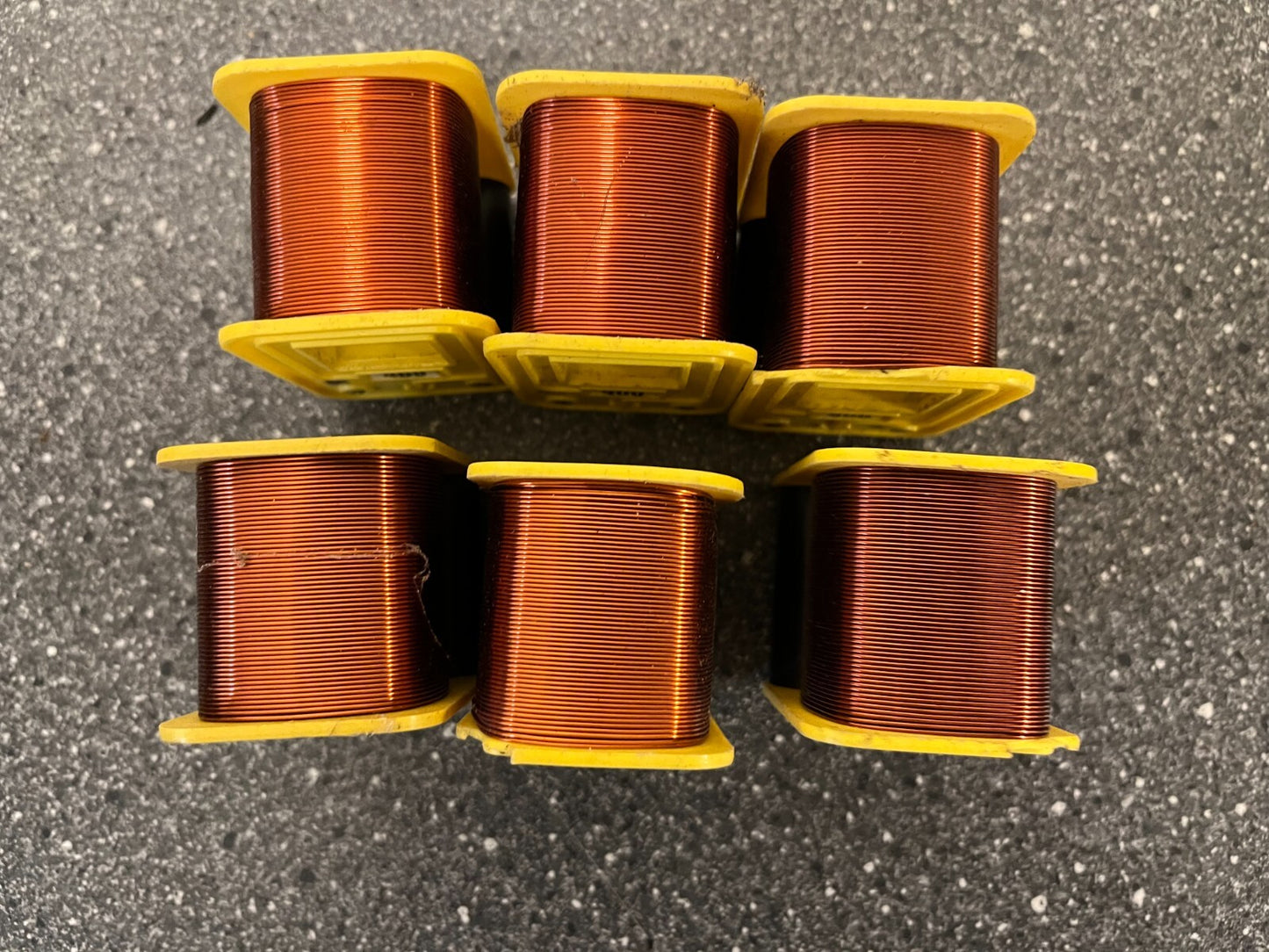 Lot of 6 Vintage 400 Current Transformers Yellow Industrial Components