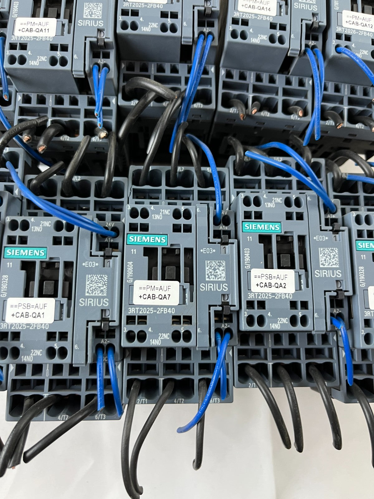 Lot of 10x Siemens Sirius 3RT2025-2FB40 Contactor 24V DC Motor Contactors Used