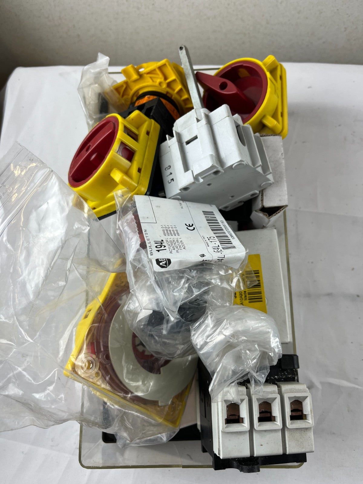 Industrial Switch Bundle Allen Bradley ABB Mixed Lot Emergency Stop Components