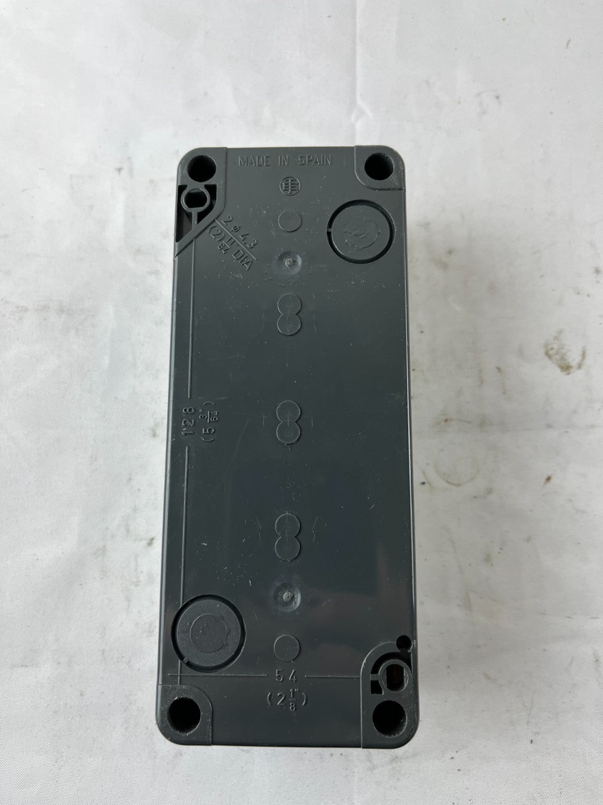 Telemecanique XALD04 Empty 4‑Hole Push Button Enclosure 22 mm, Used Spare Unit