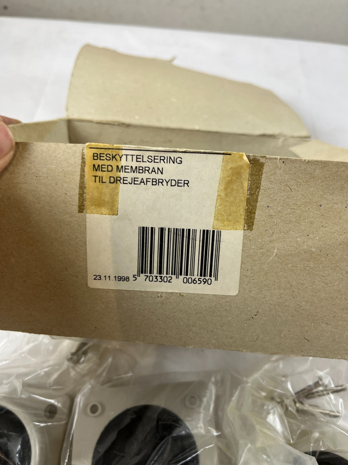 Lot of 4 Rotary Switch Protective Membrane Covers Panel Seal Gasket New NOS