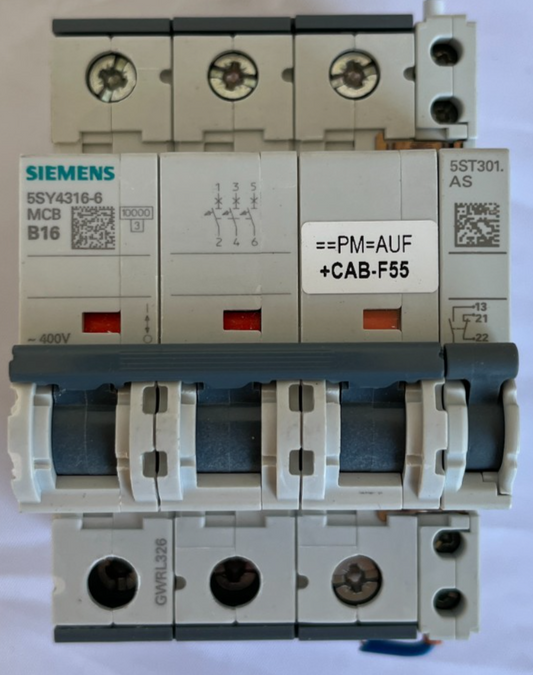 10x Siemens 5ST3010 Auxiliary Circuit Switch 1NO 1NC For 5SL 5SY 5SP Used Bundle