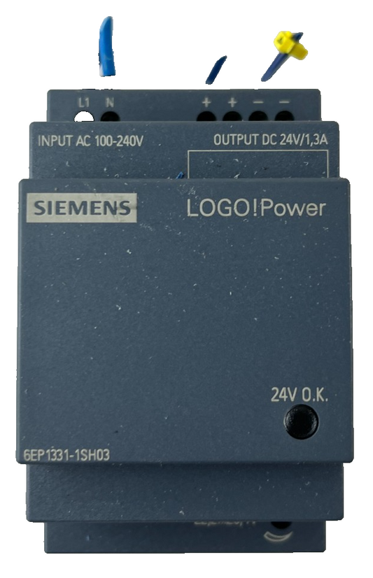 Siemens LOGO!Power 6EP1331-1SH03 24V DC 1.3A Power Supply 100-240V Used Spare