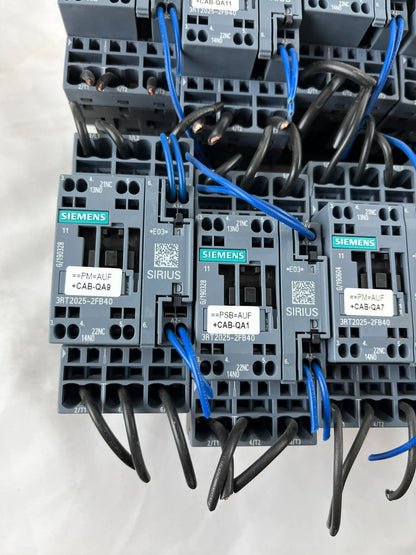 Lot of 10x Siemens Sirius 3RT2025-2FB40 Contactor 24V DC Motor Contactors Used