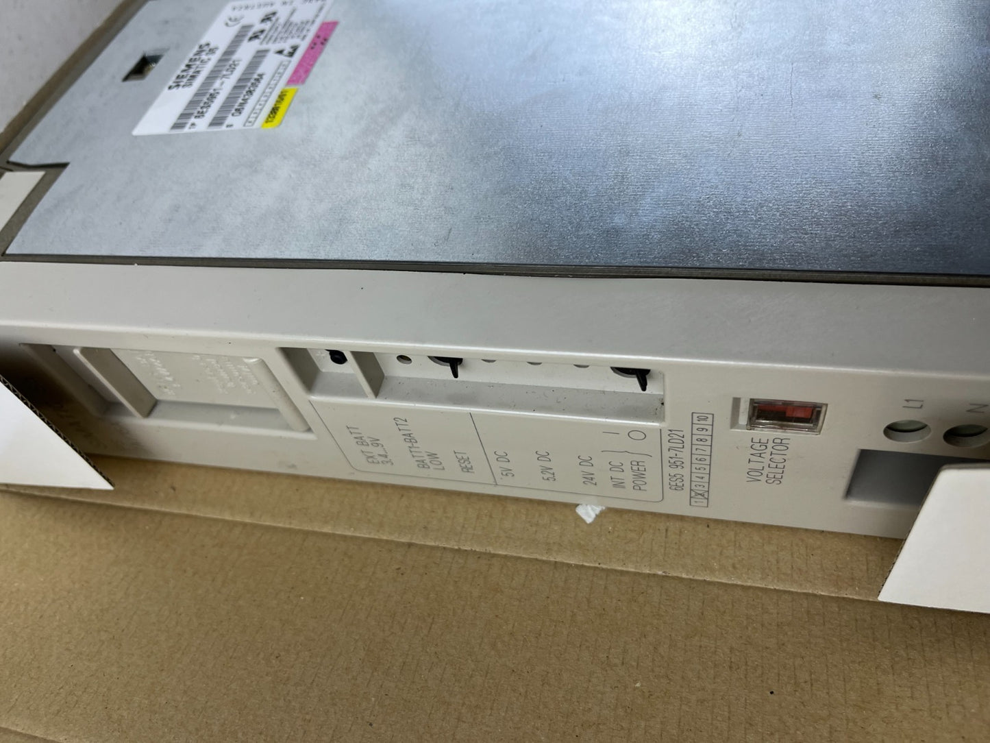 Siemens SIMATIC S5 PS 951 Power Supply 6ES5951-7LD21, 120/230V AC, 5 VDC 7/15 A