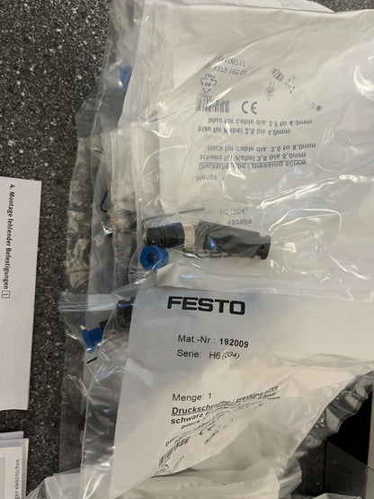 Festo CPX Pneumatic Manifold Assembly with VMPA1-FB-EMS-8 Valves and Accessories