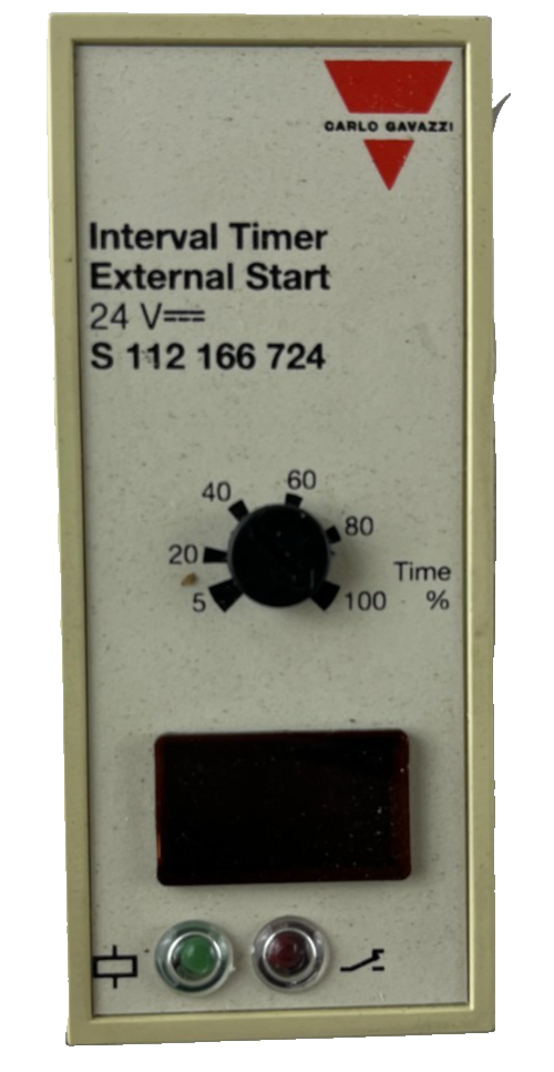 Carlo Gavazzi S112 166 724 Interval Timer 24V External Start Display DENMARK
