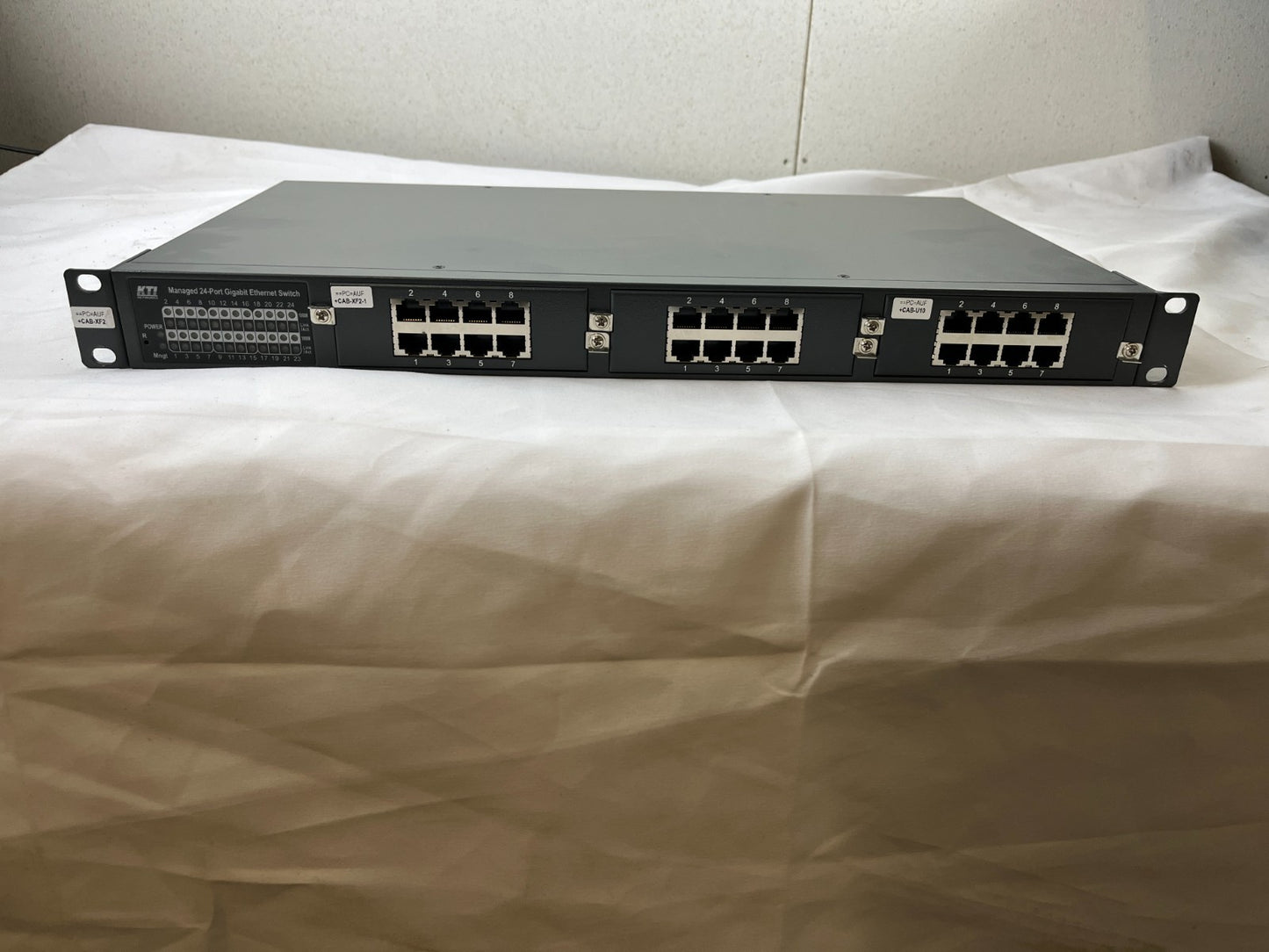 KTI KGS-2422-B-S 24-Port Managed Gigabit Ethernet Switch Rackmount Spare Unit