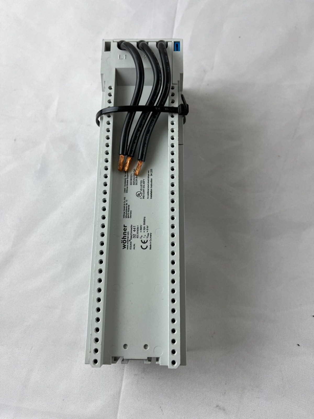 Wöhner 32 441 EQUES EasyConnector Busbar Adapter 32A 690V 60Classic New