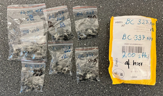 200+ New BC327 & BC337 Transistors (PNP/NPN) - Assorted Values for Electronics