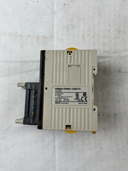 Omron CPM2C-24EDTC I/O Unit 16x 24V DC Inputs 8x Transistor Outputs Sink/Source