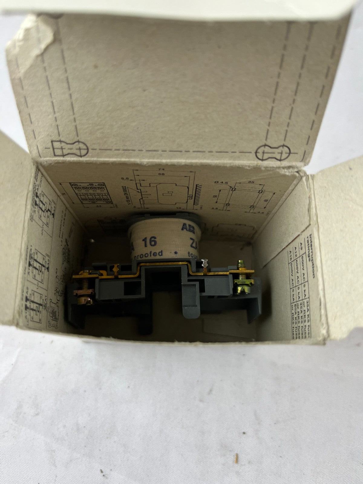 ABB ZA16 1SBN151410R8006 Contactor Coil 220–230 V 50 Hz / 230–240 V 60 Hz A9–A16