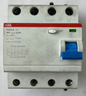 ABB F204 A 40A 30mA 4-Pole RCCB RCD Residual Current Breaker Used Spare Unit