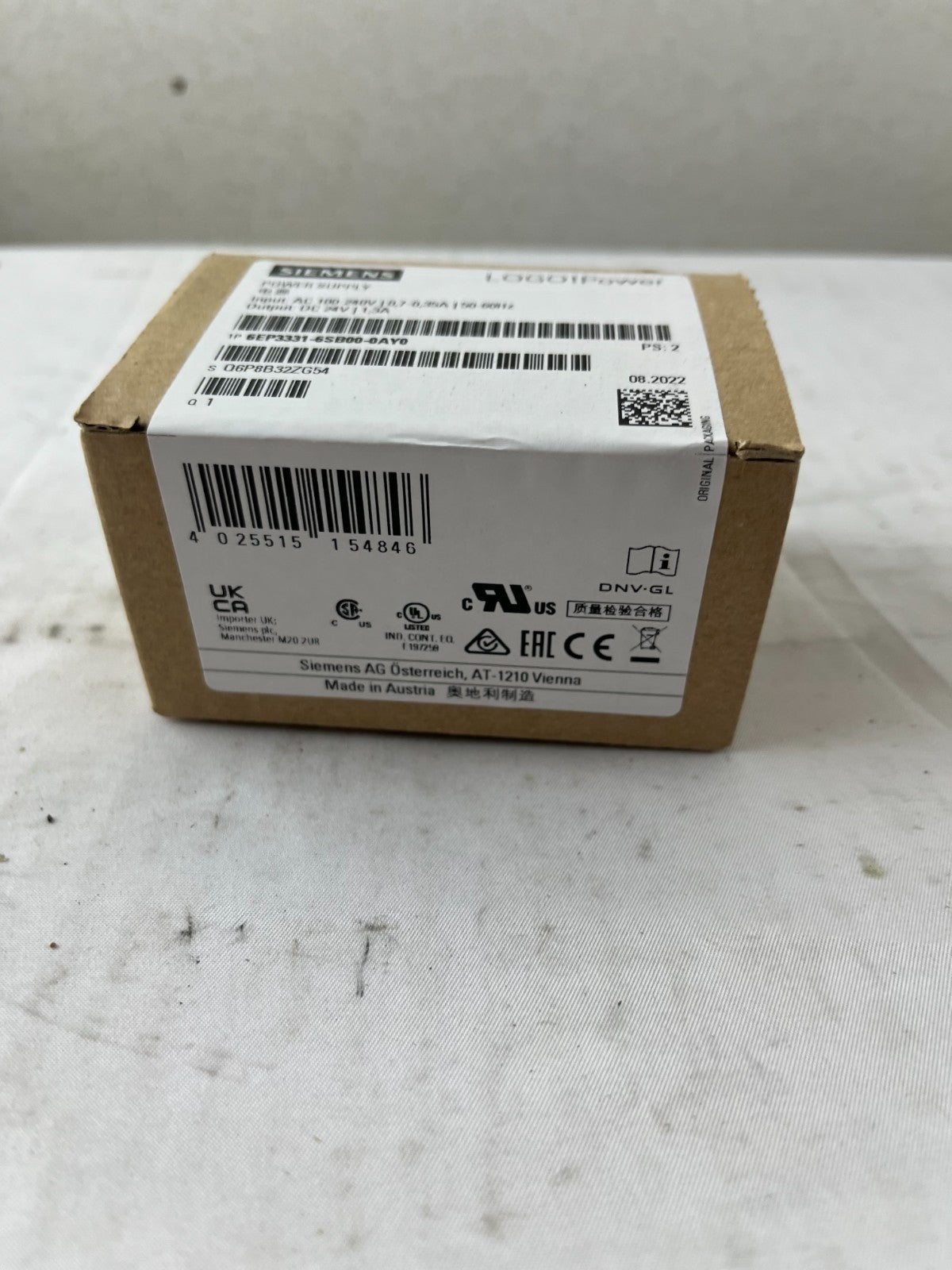 Siemens 6EP3331-6SB00-0AY0 LOGO! Power Supply 24V DC 1.3A New in Box