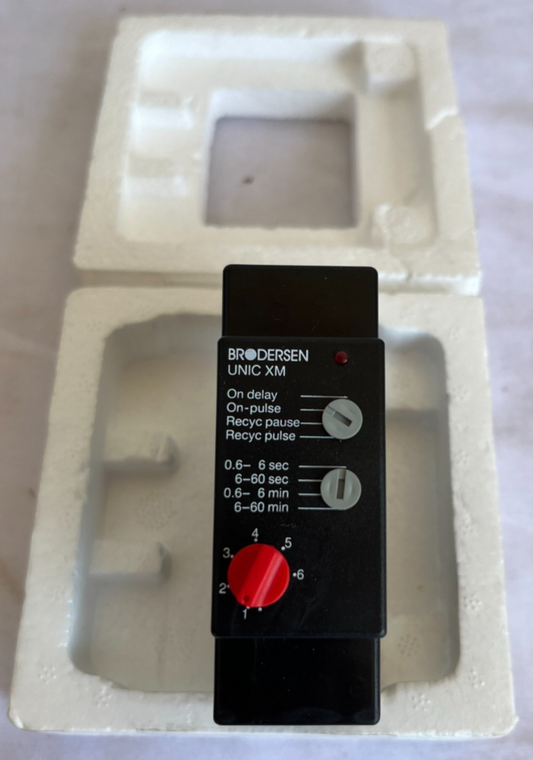 Brodersen UNIC XM Timer Relay 12-240V AC/DC Multi Function New Spare Unit
