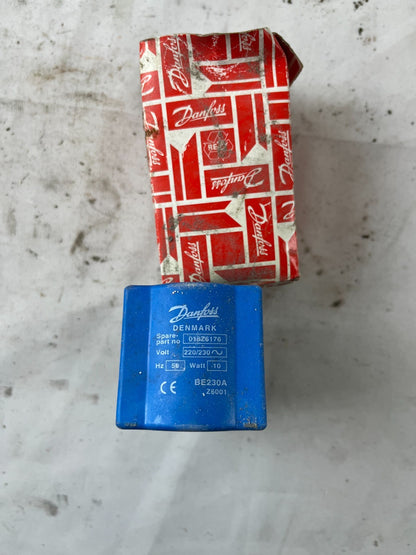 Danfoss BE230A 018Z6176 Solenoid Coil 220/230V 10W for EVR Valves New in Box