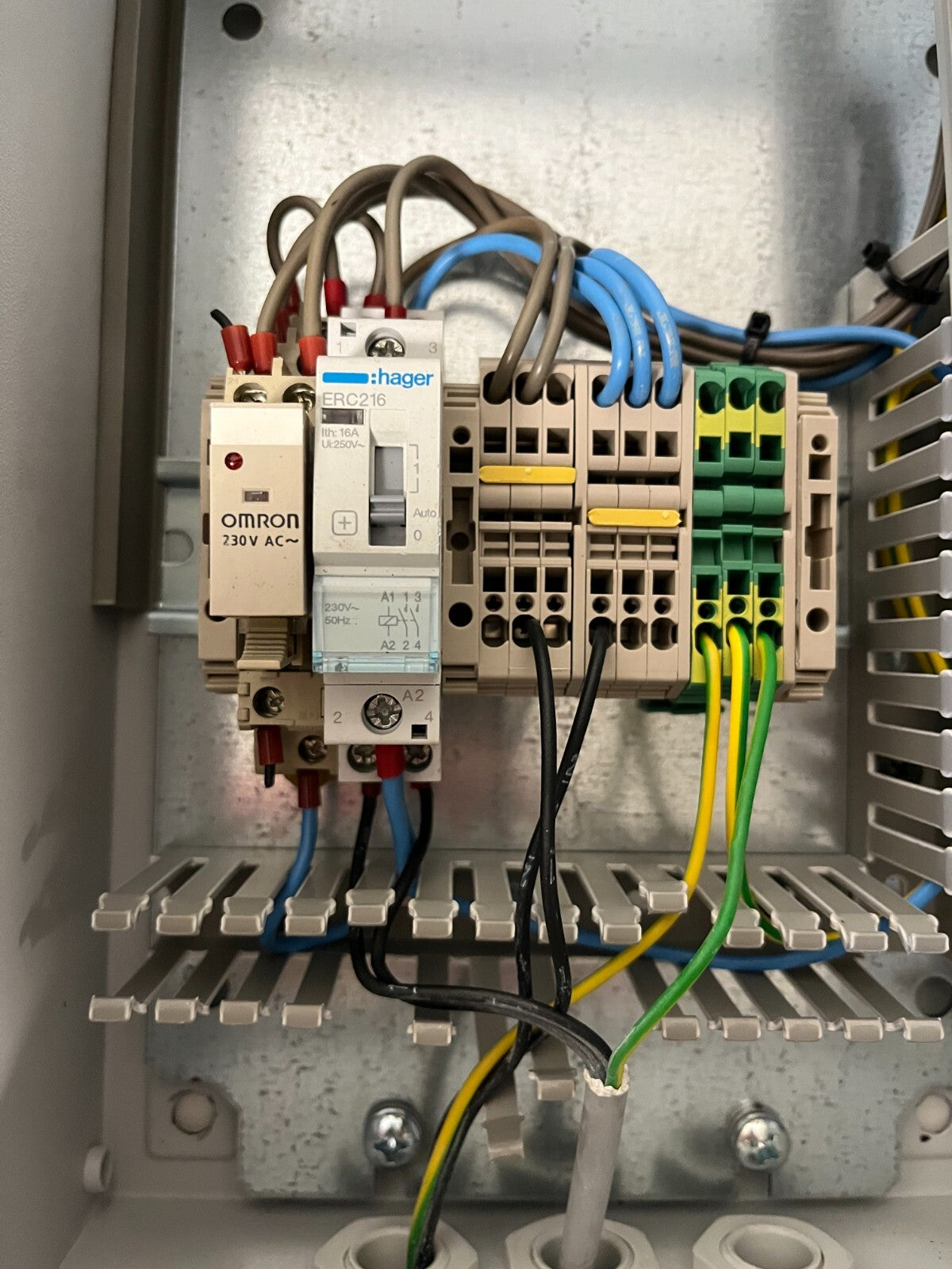 Industrial Control Panel Timer Box Rittal EB 1554.500 230V Omron H3CR – Working