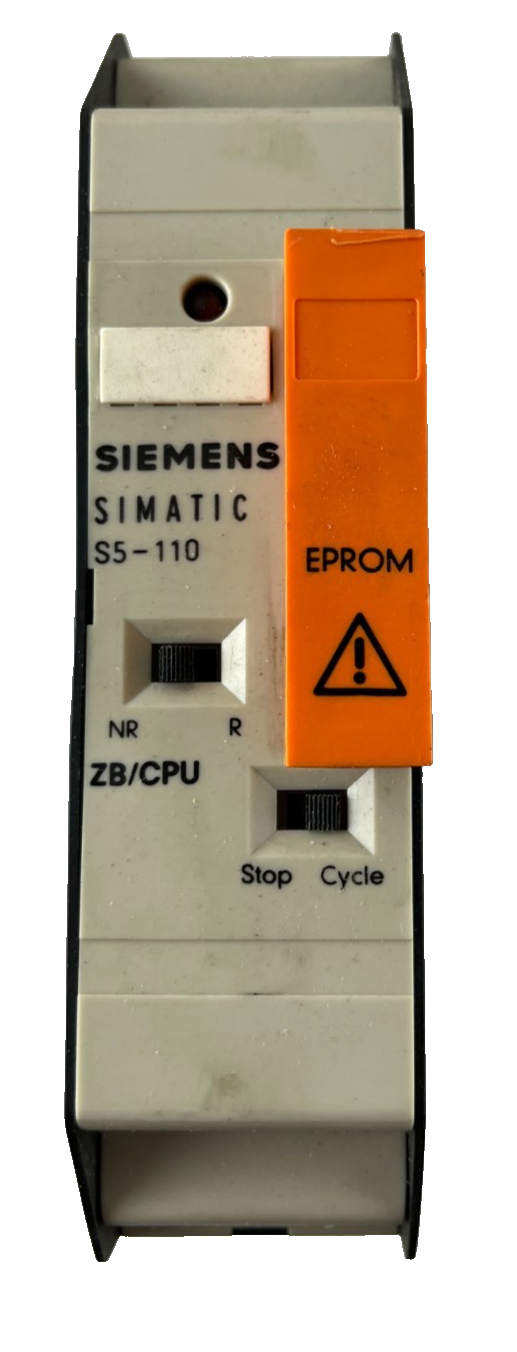 Siemens SIMATIC S5-110A 6ES5 900-7AD11 CPU Central Module ZB/CPU EPROM Used