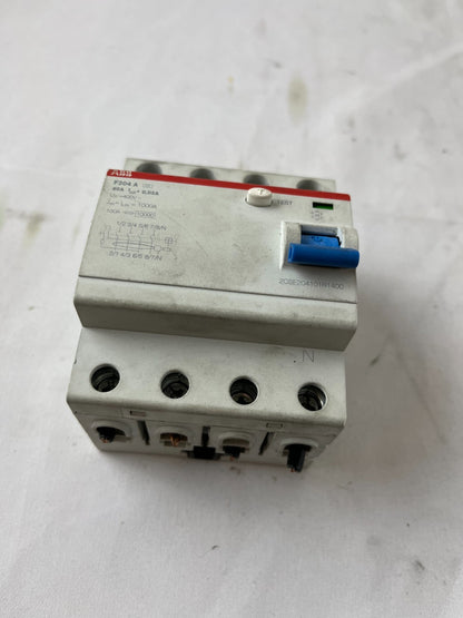 ABB F204 A 40A 30mA 4-Pole RCCB RCD Residual Current Breaker Used Spare Unit