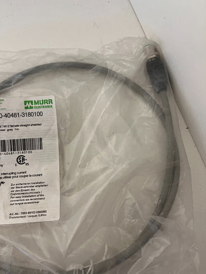 Murrelektronik 7000-40481-3180100 M12 Shielded Cable 1m Male/Female New