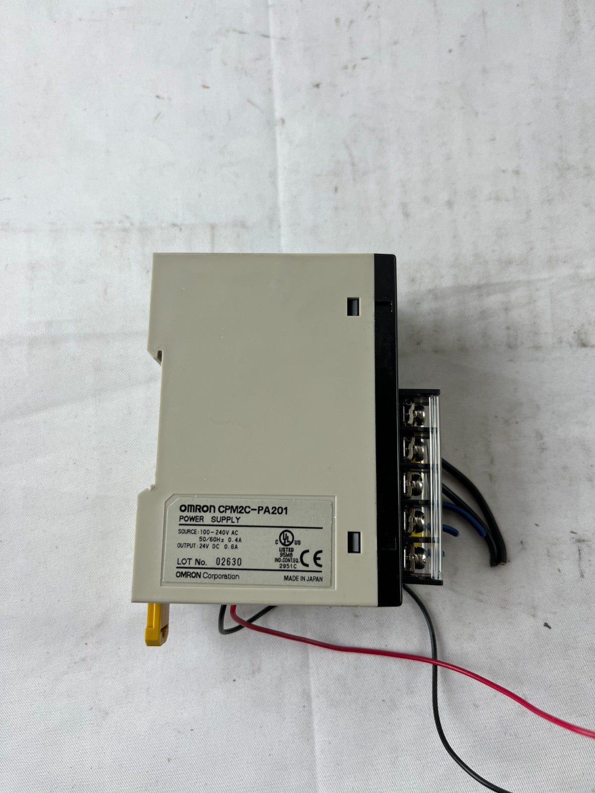 Omron CPM2C-PA201 Power Supply 100–240V AC to 24V DC 0.6A for PLC Used Spare
