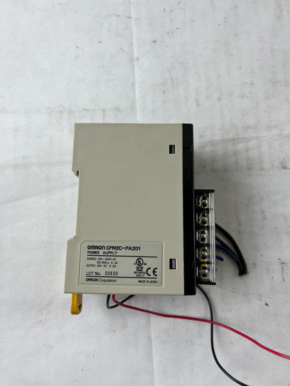 Omron CPM2C-PA201 Power Supply 100–240V AC to 24V DC 0.6A for PLC Used Spare