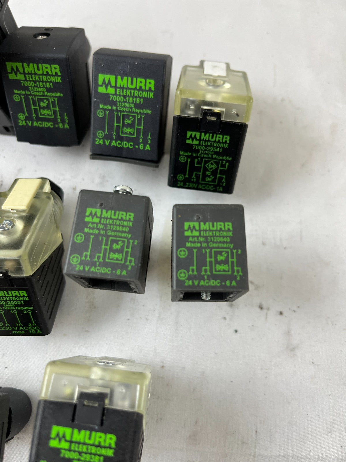 Murr Elektronik Relay Module Lot 24V AC/DC Interface Relays Mixed Models