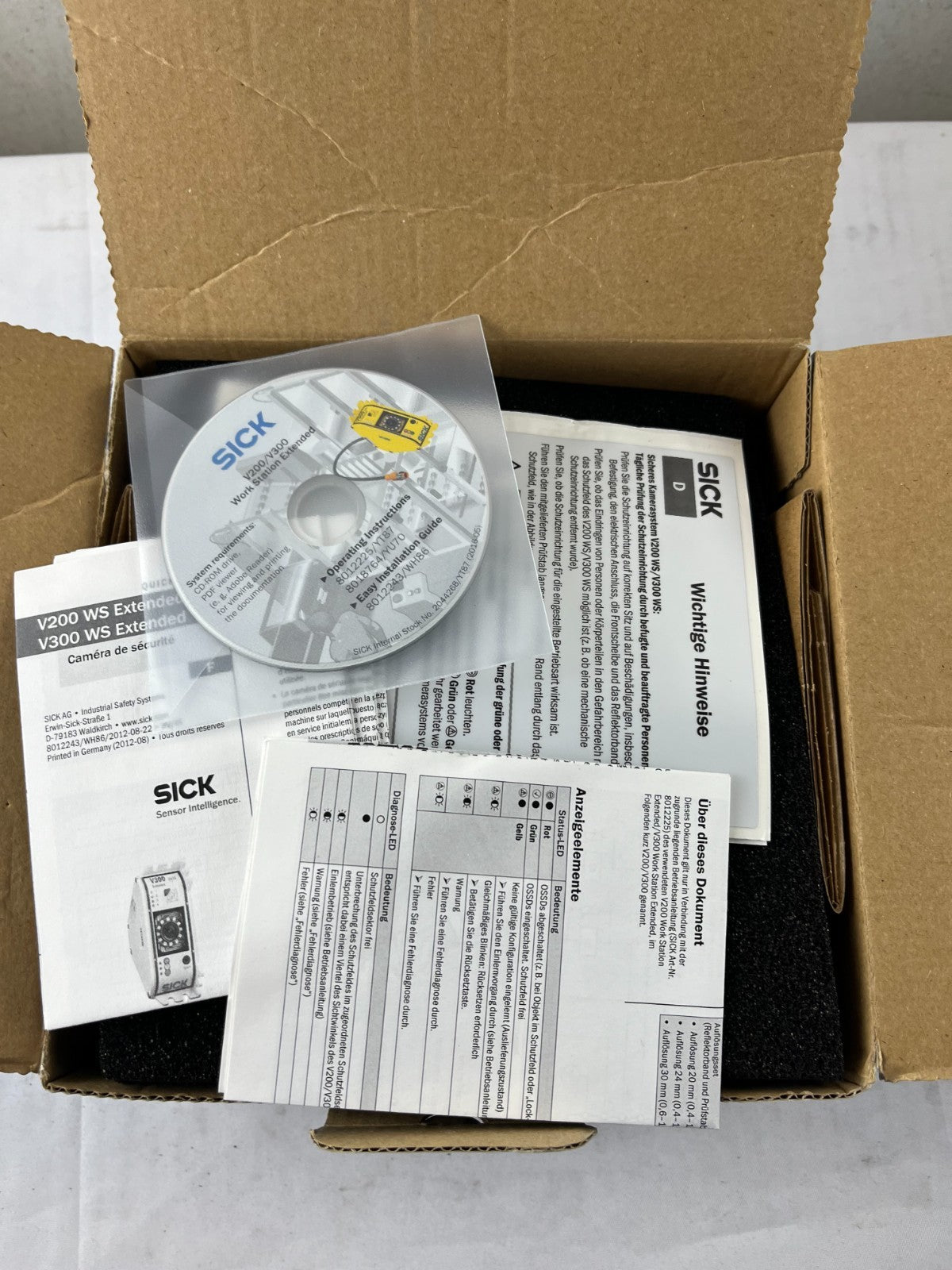 SICK V20W-0101000 V200 Work Station Extended Safety Camera 2D Type 2 New in Box
