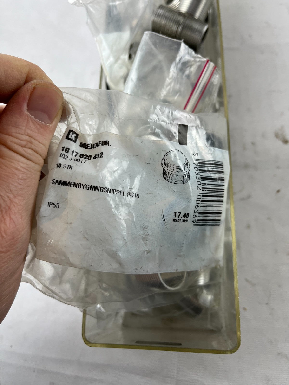 LK 1017020412 PG16 Aluminum Coupling Nipples IP55 Lot New Spare Parts