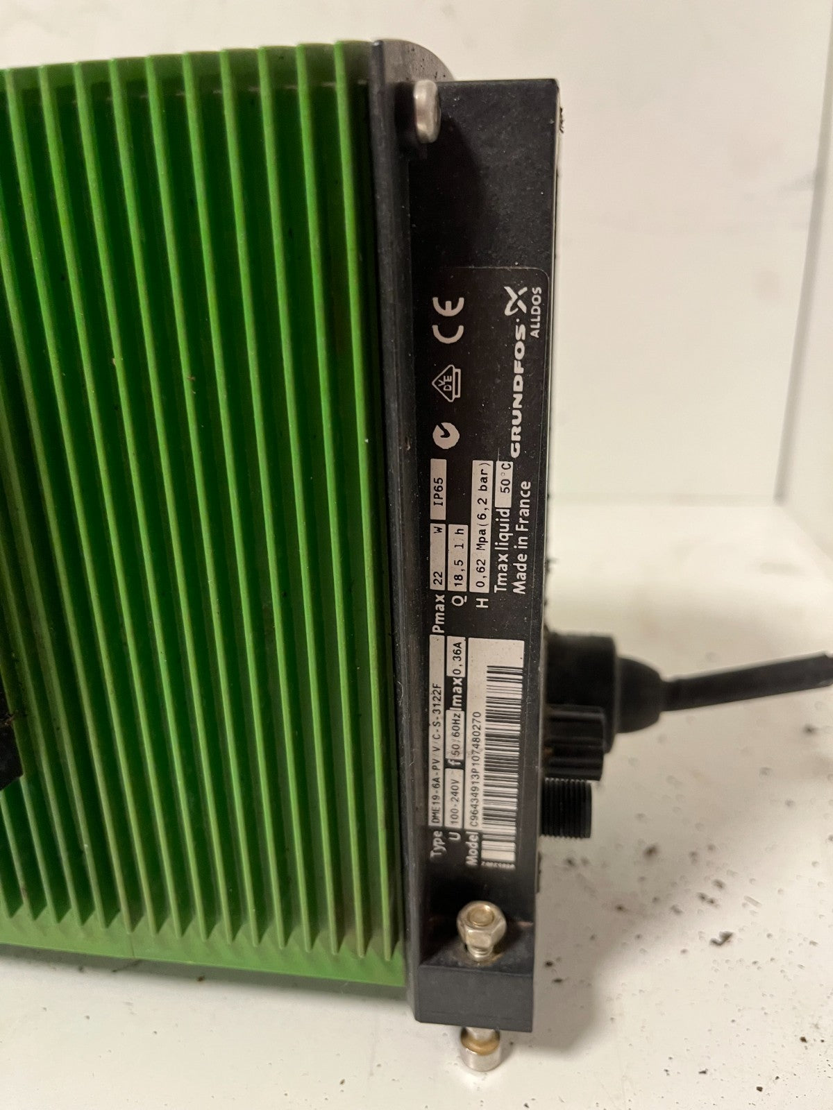 Grundfos Alldos DME19-6A Digital Dosing Pump C96434913, PV/V/C-S-3122F, 6.2bar