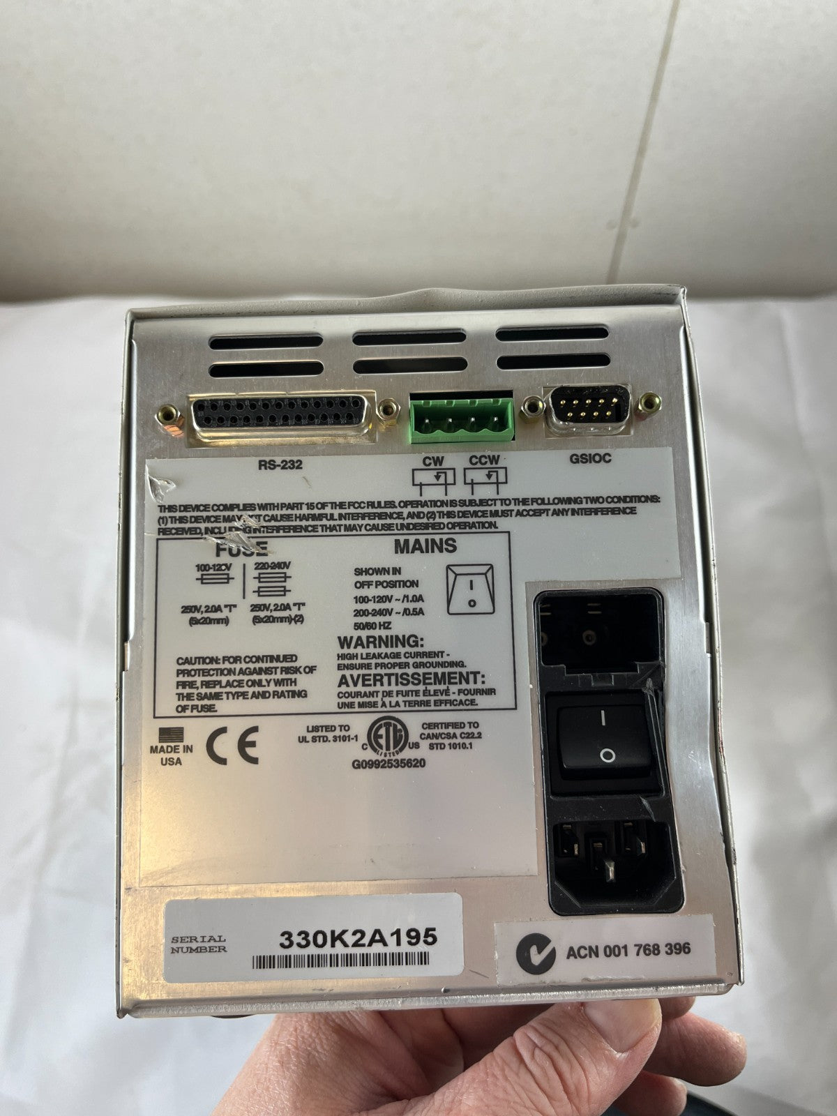 Valvemate Industrial Valve Controller Actuator Control Unit RS-232 GSIOC Used