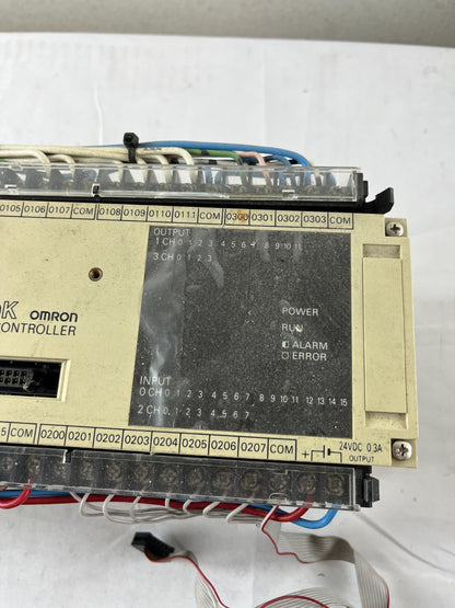 Omron Sysmac C40K C40K-CDR-A Programmable Controller 24VDC I/O 100–240VAC Used