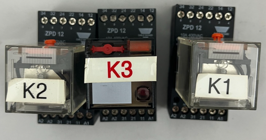 Carlo Gavazzi ZPD 12 & Schrack MT328230 Relay Bundle – 230V 10A Industrial Used